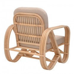 Set of 3 pieces Relmine-Siderty rattan in natural color Set of 3 pieces Relmine-Siderty rattan in natural color