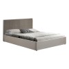 Double bed with storage space Zamblene pakoworld gray velvet 160x200cm