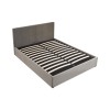 Double bed with storage space Zamblene pakoworld gray velvet 160x200cm