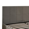 Double bed with storage space Zamblene pakoworld gray velvet 160x200cm