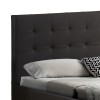 Double bed with storage space Cankere pakoworld black pu 160x200cm