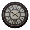 Docto Inart wall clock in black antique shade D55.8x5.2cm