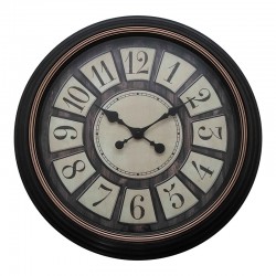 Docto Inart wall clock in black antique shade D55.8x5.2cm Docto Inart wall clock in black antique shade D55.8x5.2cm