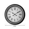 Plasma Inart wall clock in antique black and gold tone D63.5x5.6cm