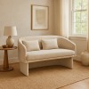Two-seater sofa Playmob pakoworld beige fabric 128x65x79cm