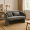 Two-seater sofa Playmob pakoworld gray fabric 128x65x79cm