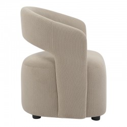 Armchair Lemouton pakoworld fabric in beige shade 69.5x66x80cm Armchair Lemouton pakoworld fabric in beige shade 69.5x66x80cm