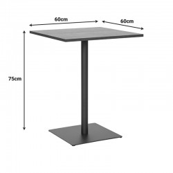 Τραπέζι Nerobian pakoworld mdf σε sonoma απόχρωση 60x60x75εκ