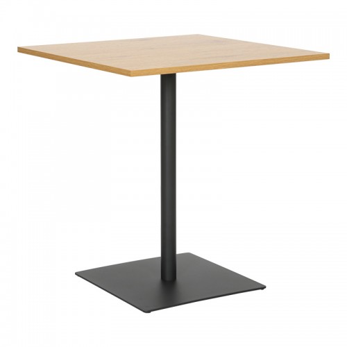 Τραπέζι Nerobian pakoworld mdf σε sonoma απόχρωση 70x70x75εκ