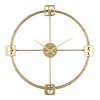 Wall clock Hunga Inart metal in gold color 60x7.5x60cm