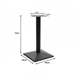 Ova pakoworld metal table base in black shade 40x40x72cm Ova pakoworld metal table base in black shade 40x40x72cm