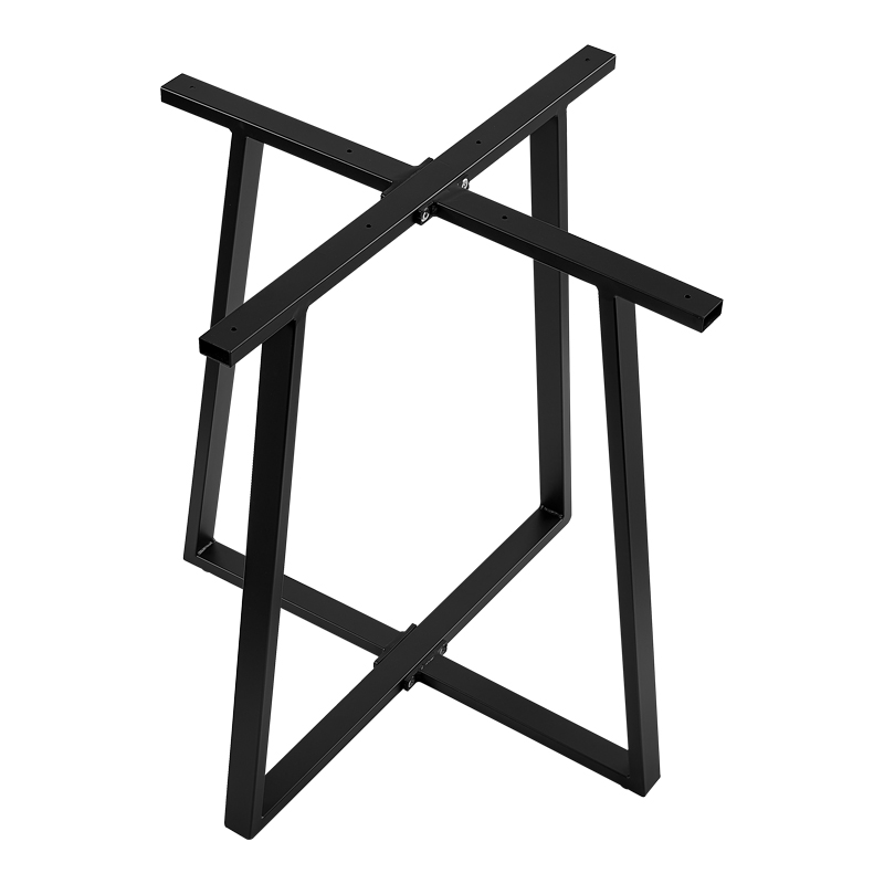 Mulbe I pakoworld metal table bar base in black shade 50x50x90cm