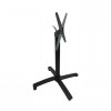 Levo pakoworld metal foldable table base in black shade 69x69x73cm