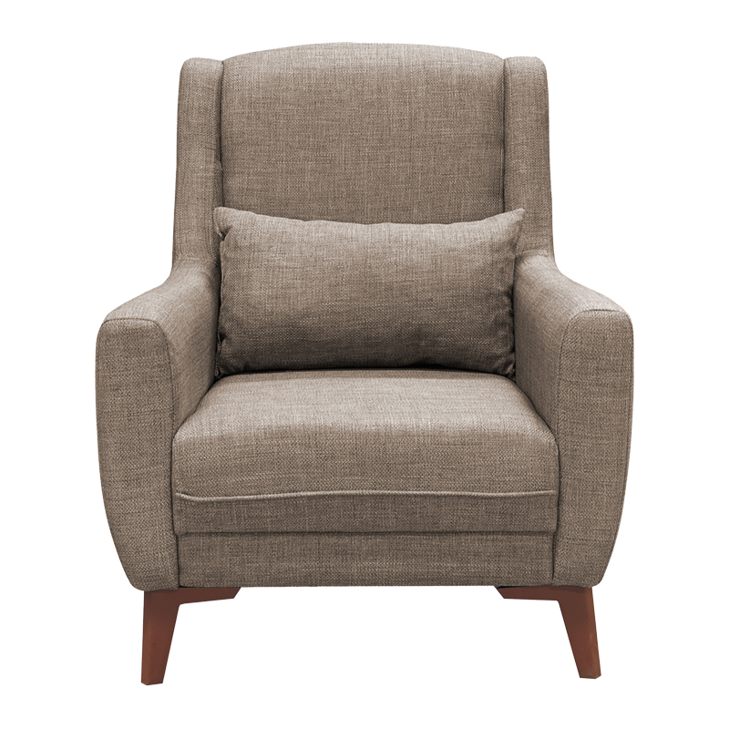 Medea armchair pakoworld fabric in beige shade 82x84x100cm Medea armchair pakoworld fabric in beige shade 82x84x100cm