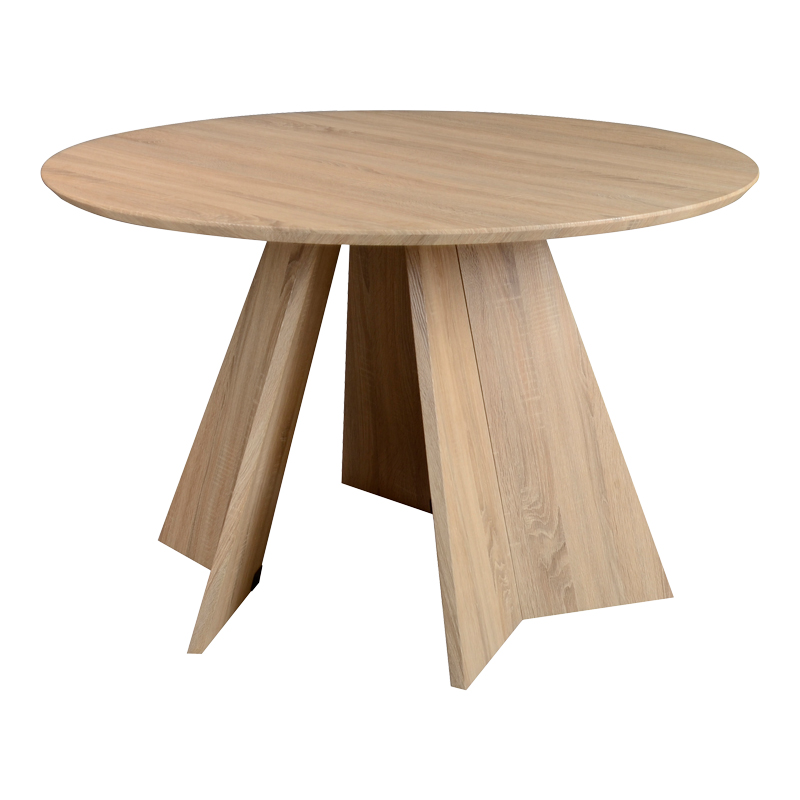 Bibble table pakoworld MDF in natural shade D120x76cm Bibble table pakoworld MDF in natural shade D120x76cm