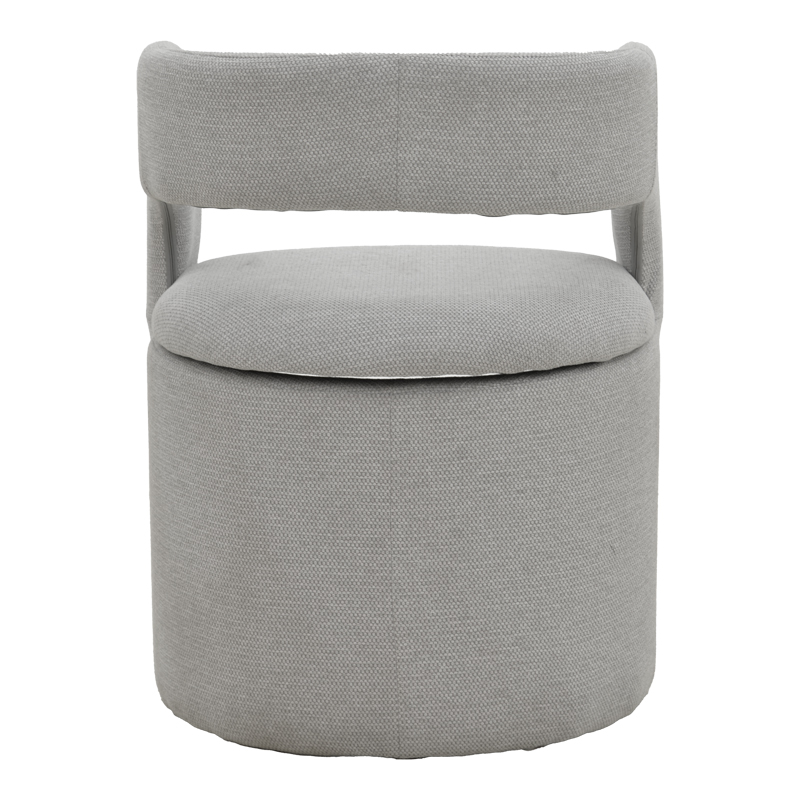 Πολυθρόνα Cocon pakoworld ύφασμα γκρι μπεζ 58x58x80εκ