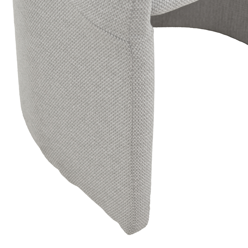 Πολυθρόνα Cocon pakoworld ύφασμα γκρι μπεζ 58x58x80εκ