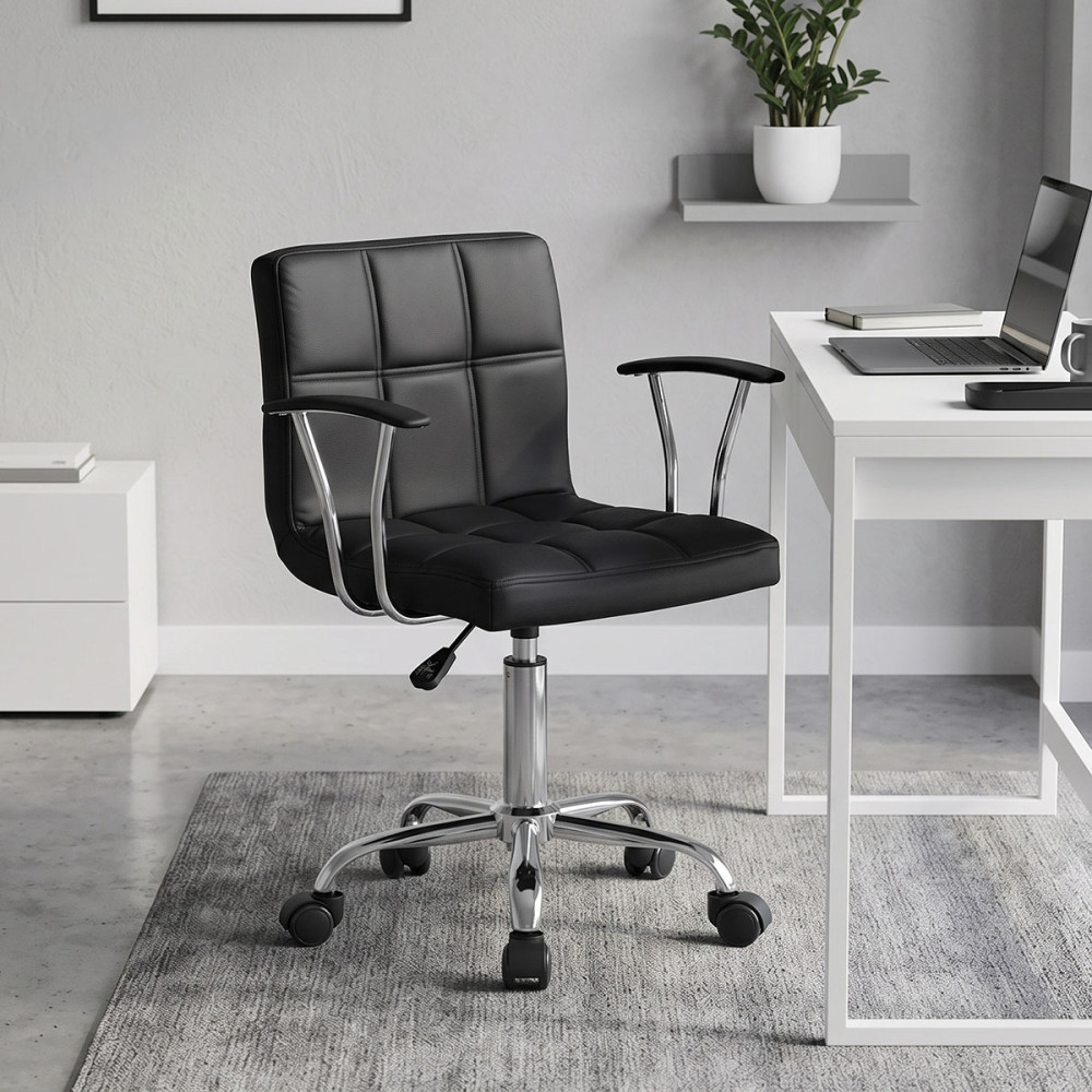 Office chair Buleco pakoworld pu black 56x46x74-86cm