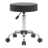 Office-work stool with wheels Uficio pakoworld pu in black shade 46x42x48-64cm