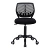Kid's office chair Kador pakoworld fabric mesh in black color 52x52x72-84cm