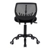 Kid's office chair Kador pakoworld fabric mesh in black color 52x52x72-84cm
