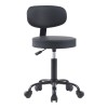 Mafeshi pakoworld pu office-work chair on wheels in black shade 45x44x70-82cm