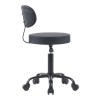 Mafeshi pakoworld pu office-work chair on wheels in black shade 45x44x70-82cm