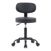 Mafeshi pakoworld pu office-work chair on wheels in black shade 45x44x70-82cm