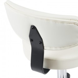 Mafeshi pakoworld pu office-work chair on wheels in white shade 45x44x70-82cm Mafeshi pakoworld pu office-work chair on wheels in white shade 45x44x70-82cm