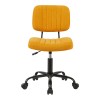 Καρέκλα γραφείου Warra pakoworld ύφασμα κίτρινο 50x52x76-86εκ