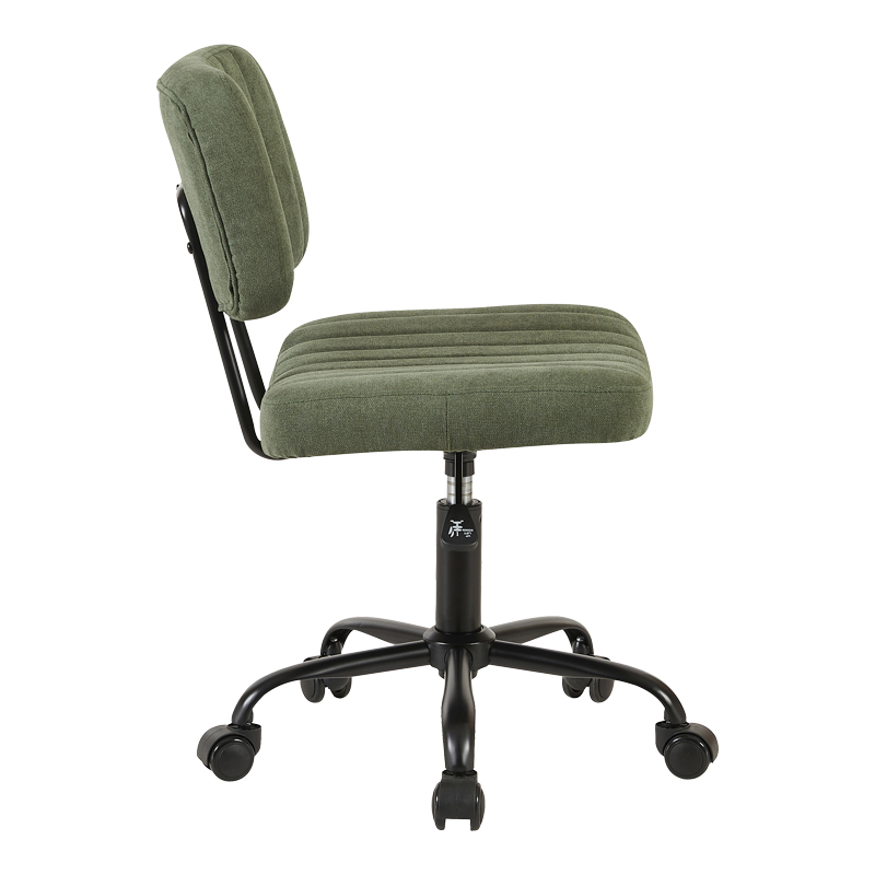 Office chair Warra pakoworld fabric in olive green shade 50x52x76-86cm