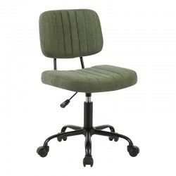 Office chair Warra pakoworld fabric in olive green shade 50x52x76-86cm