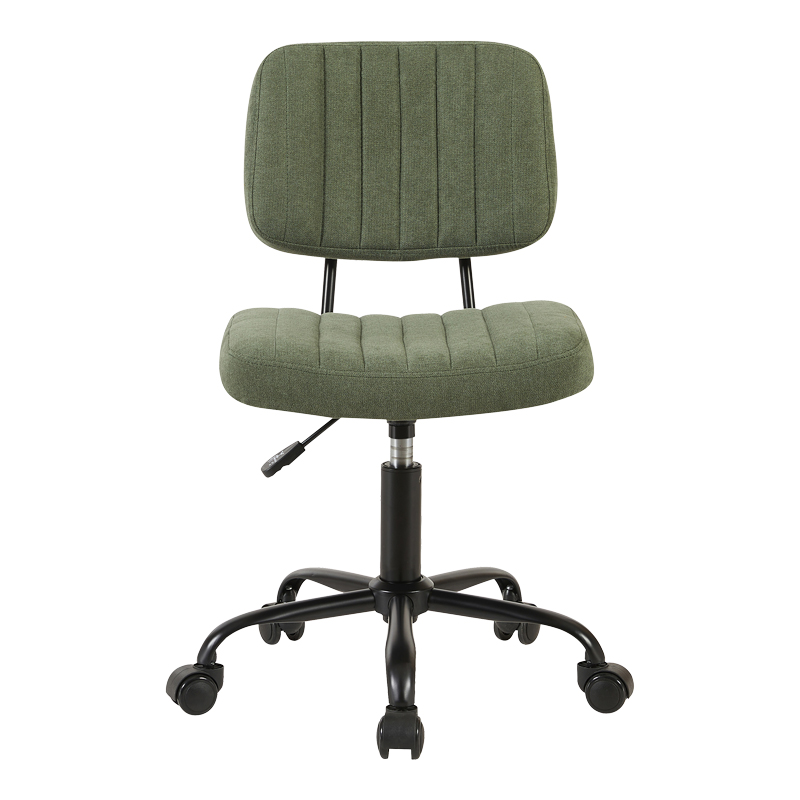 Office chair Warra pakoworld fabric in olive green shade 50x52x76-86cm