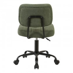 Office chair Warra pakoworld fabric in olive green shade 50x52x76-86cm