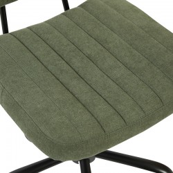 Office chair Warra pakoworld fabric in olive green shade 50x52x76-86cm