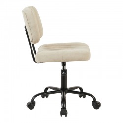 Καρέκλα γραφείου Warra pakoworld ύφασμα μπεζ 50x52x76-86εκ