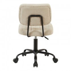 Καρέκλα γραφείου Warra pakoworld ύφασμα μπεζ 50x52x76-86εκ