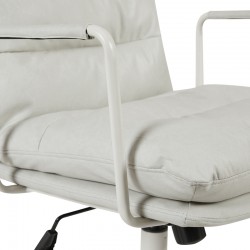 Καρέκλα γραφείου διευθυντη Kreno pakoworld PES γκρι 56x67x89-97εκ