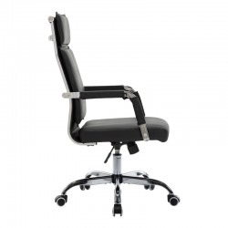 Καρέκλα γραφείου διευθυντη Mavel pakoworld PU μαύρo 55x62x100-110εκ