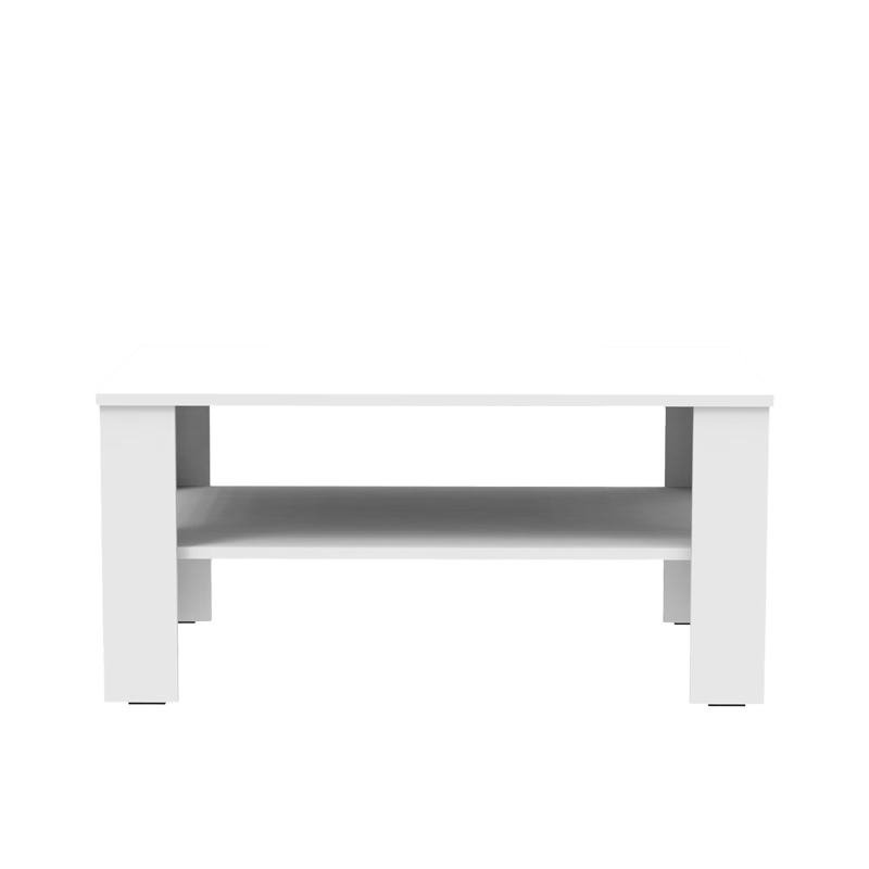 Coffee table Khofi pakoworld in white color 90x60x42.3cm Coffee table Khofi pakoworld in white color 90x60x42.3cm
