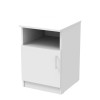 Galdi pakoworld bedside table in white color 40x45x60cm
