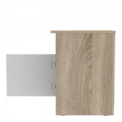 Galdi pakoworld bedside table in sonoma-white color 40x45x60cm Galdi pakoworld bedside table in sonoma-white color 40x45x60cm