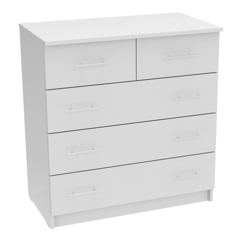 Chest of drawers Kumode pakoworld in white color 80x45x85cm Chest of drawers Kumode pakoworld in white color 80x45x85cm