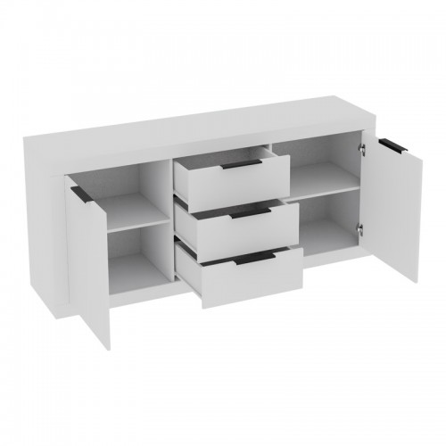 Μπουφές Doha pakoworld σε λευκή απόχρωση 180x45x80.5εκ