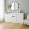 Doha pakoworld sideboard in white color 180x45x80.5cm
