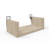 Wall shelf Derva pakoworld  in oak color 30x15x10cm