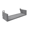 Wall shelf Derva pakoworld  in grey cement color 45x15x10cm