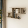 Wall shelf Vertoura pakoworld  in oak color 116x18.5x60cm