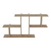 Wall shelf Vertoura pakoworld  in oak color 116x18.5x60cm