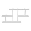 Wall shelf Vertoura pakoworld  in white color 116x18.5x60cm